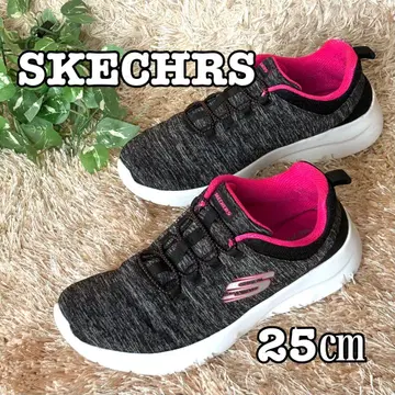 SKECHERS 스니커즈 25cm 슬립인즈 블랙/핑크