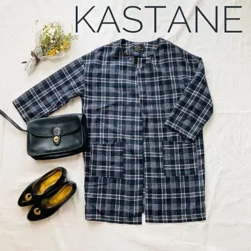 KASTANE 롱 가운 프리 사이즈 깅엄 체크
