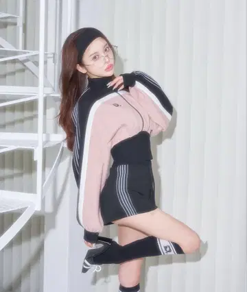 darich 라인 맨투맨 셋업