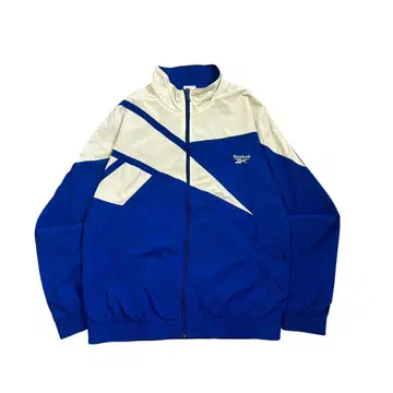 Reebok 트랙 자켓 절개 블루 x 화이트
