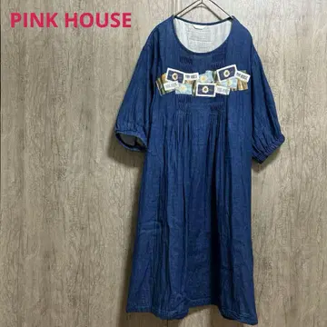 PINK HOUSE 핑크하우스 7부 소매 원피스