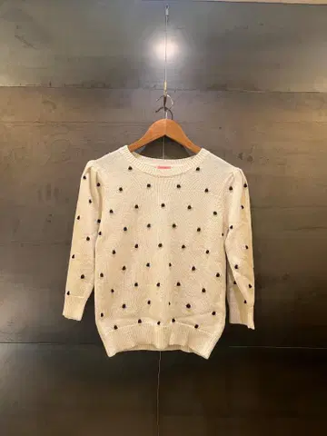 케이트 스페이드 아이보리 도트 무늬 니트
