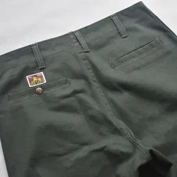 90s BEN DAVIS 프리스코 팬츠 그린 W32 컷오프 USA 기획