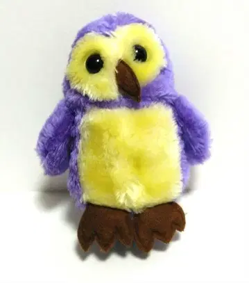 부엉이 봉제 인형 쇼와 레트로 올빼미 팬시 맹금류 새