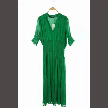 ZARA 셔츠 드레스 원피스 반팔 그린 XS 사이즈