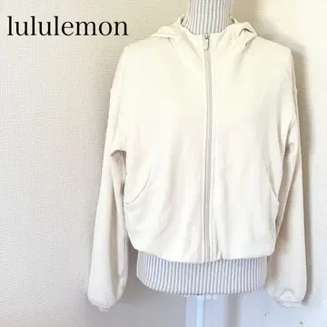 lululemon 룰루레몬 숏 기장 벌룬 후드티 아이보리