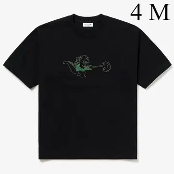 라코스테 x 고질라 T셔츠 블랙 4 M LACOSTE GODZILLA