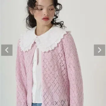 TINA JOJUN 빅 칼라 도킹 블라우스