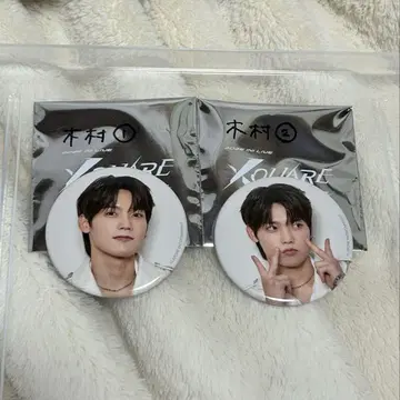 기무라 마사야 캔뱃지 2개 세트