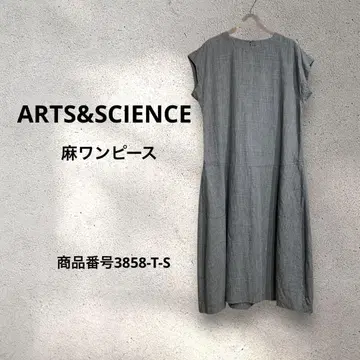 ARTS&SCIENCE 린넨 100% 원피스 루즈핏 그레이 size1