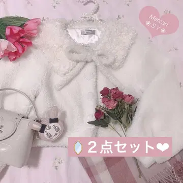 2세트 pium 보아 아우터, 프렌치 걸리시, evelyn, 양산형