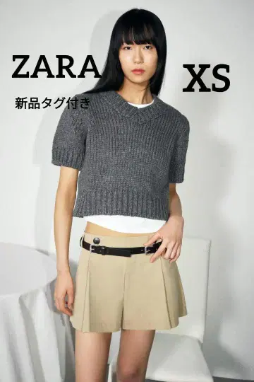 ZARA 버튼 플리츠 숏팬츠 XS