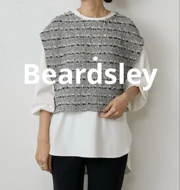 [Beardsley] 트위드 판초 블랙 완판템