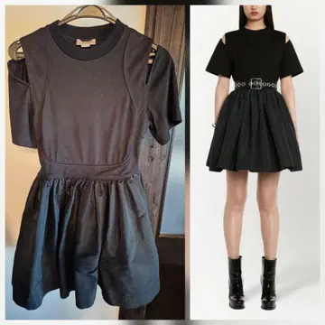 Alexander McQueen 원피스 반팔 블랙
