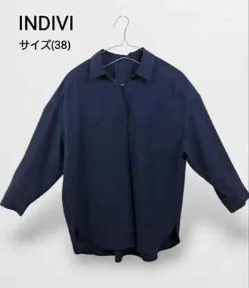 새상품급 INDIVI 블라우스 스키퍼 7부 소매 블라우스