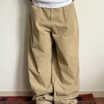 00s KarlKani 코듀로이 배기 팬츠 38 베이지 초와이드