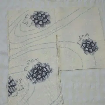 새상품급 겉옷 쥐색 바탕에 파랑 보라색 꽃무늬