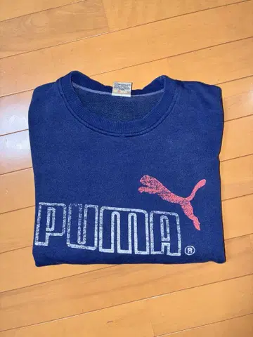 80-90s 푸마 PUMA 네이비 로고 프린트 맨투맨