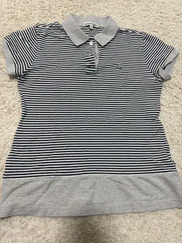 LACOSTE 스트라이프 피케 셔츠 사이즈 40