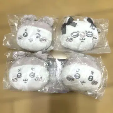 치이카와 (먼작귀) 마스코트 거울 리본 모몽가 헌책방 가챠가챠 4개 세트