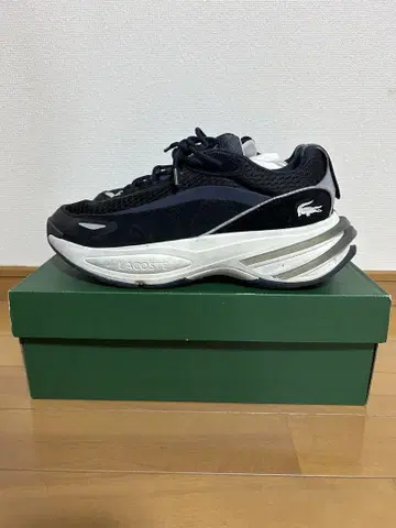 LACOSTE 스니커즈 블랙/네이비 박스 포함