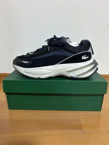 LACOSTE 스니커즈 블랙/네이비 박스 포함