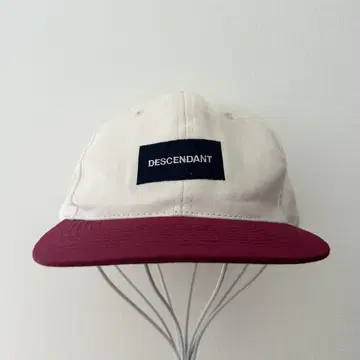 DESCENDANT 트래커 캡 가죽 벨트 바이컬러 BOX 로고