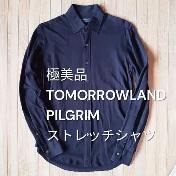 TOMORROWLAND PILGRIM 스트레치 셔츠 네이비