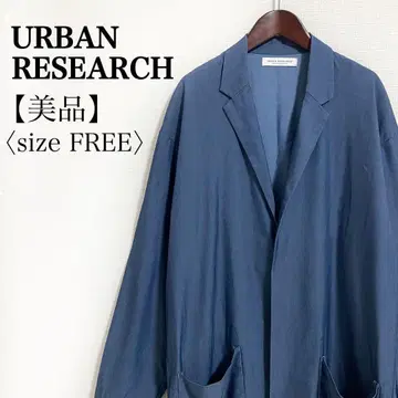 URBAN RESEARCH 텐셀 혼방 루즈 자켓 블루 겉옷