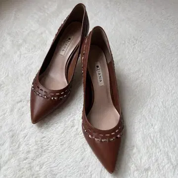 [ DIANA 다이애나 ] 브라운 펌프스 23.5cm 힐 6cm