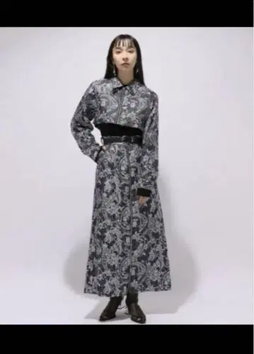 모듬 ZIP 슬릿 스커트