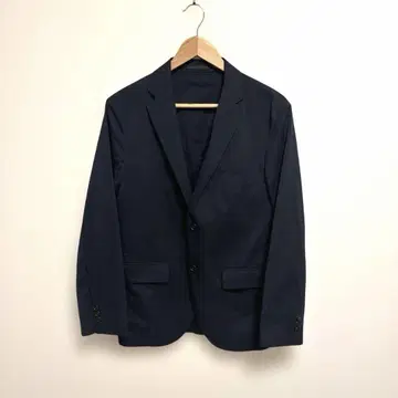 유니클로 감동 자켓 코튼라이크 M 남성용 네이비 슬림핏
