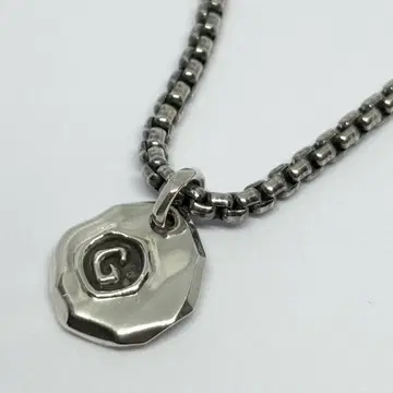 [ GARNI ] 가르니 G 로고 플레이트 목걸이 탑만 SILVER