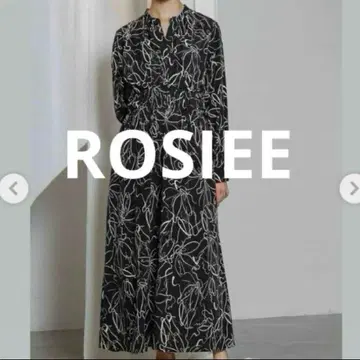 ROSIEE 롱 원피스 원피스 꽃무늬 원피스 택 포함