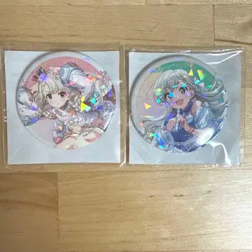 데레스테 공식 홀로그램 캔뱃지 히사카와 나기 히사카와 하야테