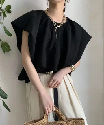 doudou 소매 벌룬 블라우스