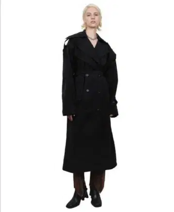 VIAVANDA 2way 트렌치코트 블랙
