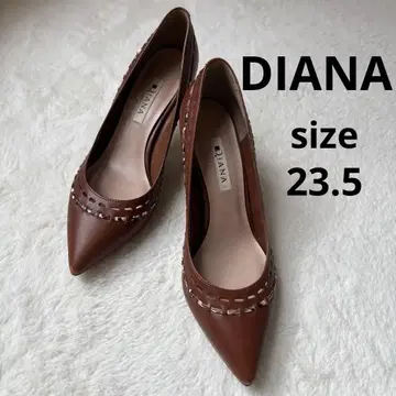 [ DIANA 다이애나 ] 펌프스 23.5 힐 6cm 스틸레토 브라운