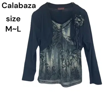 Calabaza 셔츠 상의 멋스러운 고급 액세서리 M L