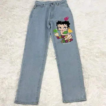 베티 붑 프린트 데님 팬츠