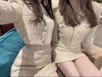 Darich 베이지 트위드 셋업 M