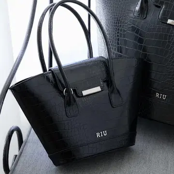 R짱 Riu 오노 아카리 2way 악어 가죽 핸드백