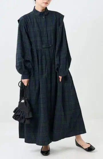 FREAK'S STORE 벌룬 슬리브 맥시 원피스