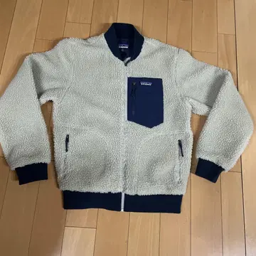 patagonia 플리스 자켓 XS 크림 네이비