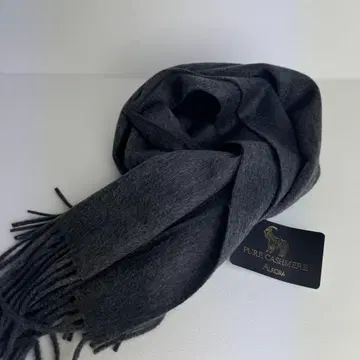 pure cashmere 퓨어 캐시미어 100% 캐시미어 머플러 그레이