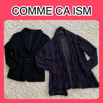 COMME CA ISM 블랙 테일러드 자켓