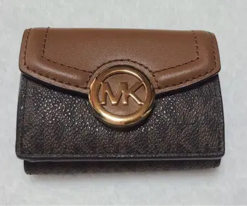 마이클코어스 MICHEAL KORS 삼단 접이식 지갑 여성용 브라운