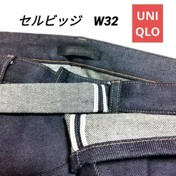 새상품급 UNIQLO 유니클로 셀비지 슬림핏 청바지 W32