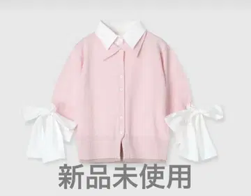 eimy istoire 셔츠 도킹 레이어드 니트(Pink)