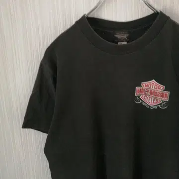 HARLEY DAVIDSON 반팔 로고 셔츠 남성용